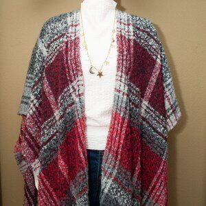 NWT Woolrich Ultra Soft Plaid Wrap with Fringe